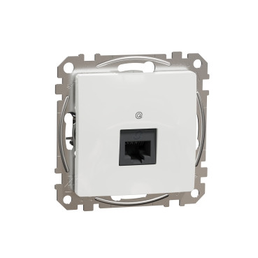Комп'ютерна розетка RJ45 категорія 6 UTP Schneider Electric Sedna Design (колір - білий)