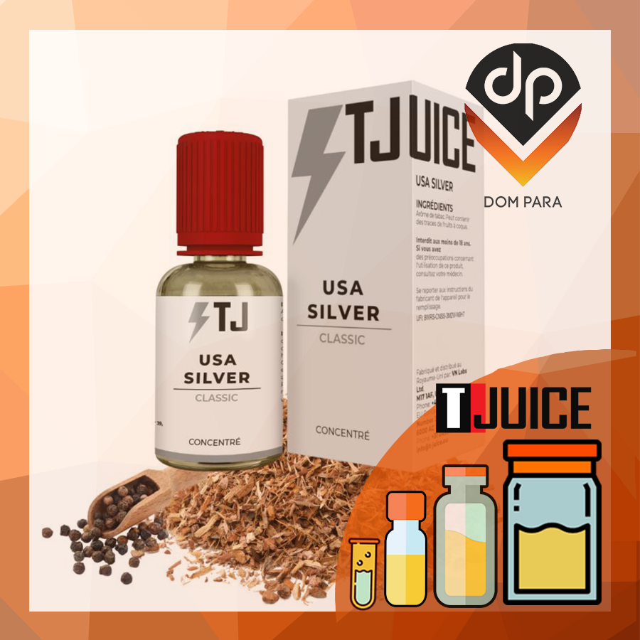 Ароматизатор T-Juice USA Silver | Тютюн, перець