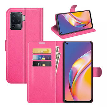 Чохол-книжка Litchie Wallet для Oppo Reno 5 Lite Rose