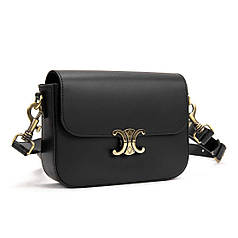 Шкіряна сумочка кросбоді чорна Firenze Italy F-IT-1018A-S