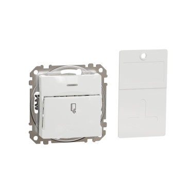 Картковий вимикач 10А, Schneider Electric Sedna Design (колір - білий)