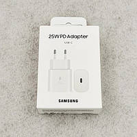 Зарядное устройство Samsung 25 W Travel Adapter White (EP-TA800NBEGEU) БЕЛОГО цвета БЕЗ КАБЕЛЯ