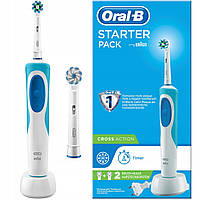 Електрична зубна щітка Oral b Braun Vitality D12 (2 насадки в комплекті)