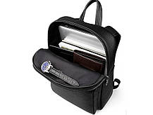 Чоловічий шкіряний рюкзак чорного кольору Tiding Bag N2-191116-3A, фото 5
