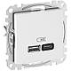 USB розетка тип A+C (45 Вт) Schneider Electric Sedna Design (колір - білий) - фото 1 - id-p2046600404