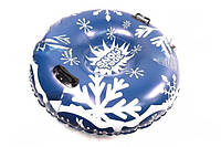 Тюбинг, надувные санки, ватрушка Синяя (диаметр 120см 0,6мм) ax-888