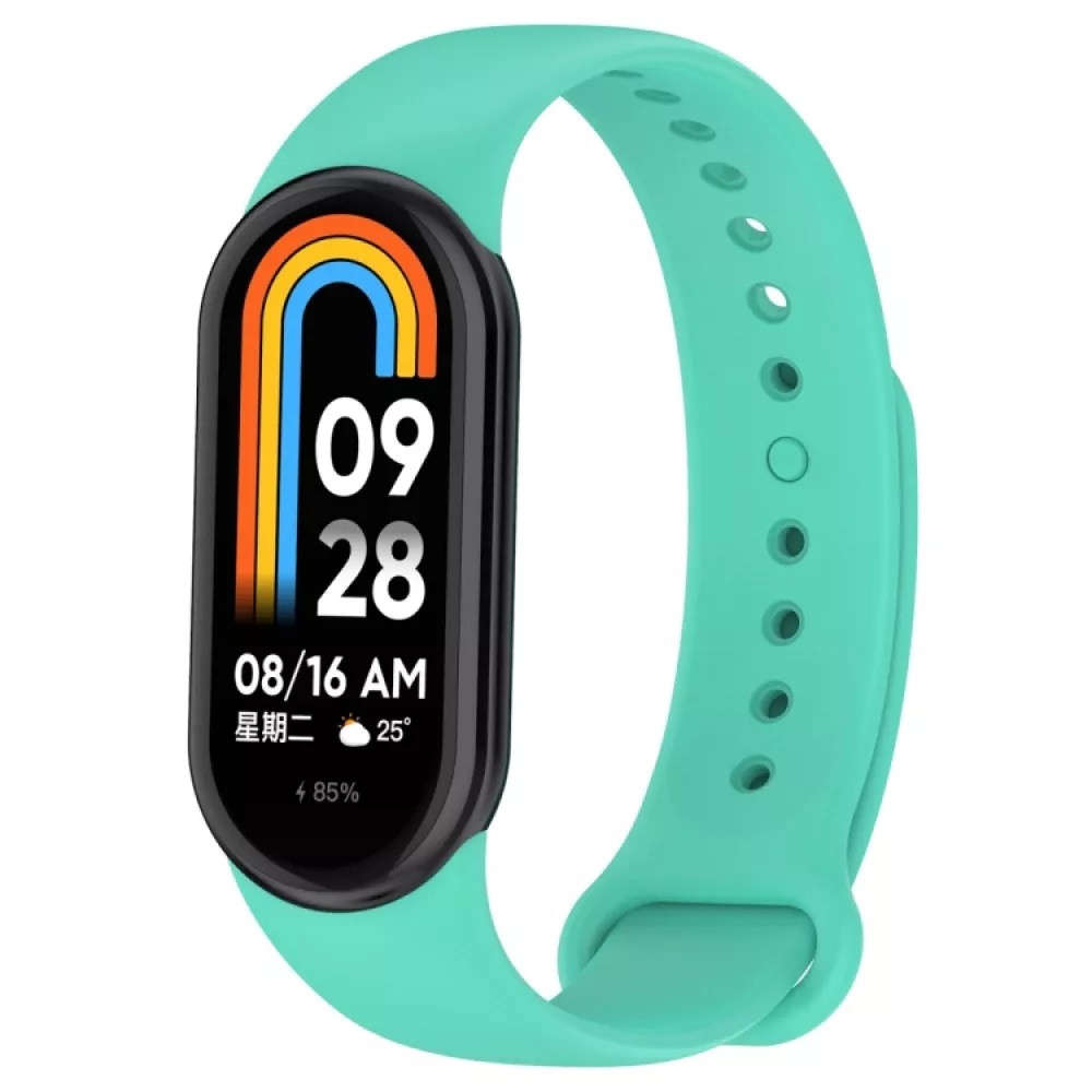 Ремінець для фітнес браслета Xiaomi Mi Band 8,9,10 бірюзовий, фото 1