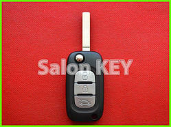 Викидний ключ Renault 3 кнопки PCF7961M 4A Hitag AES лезо VA2
