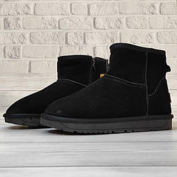 Чоловічі зимові замшеві уги на блискавці