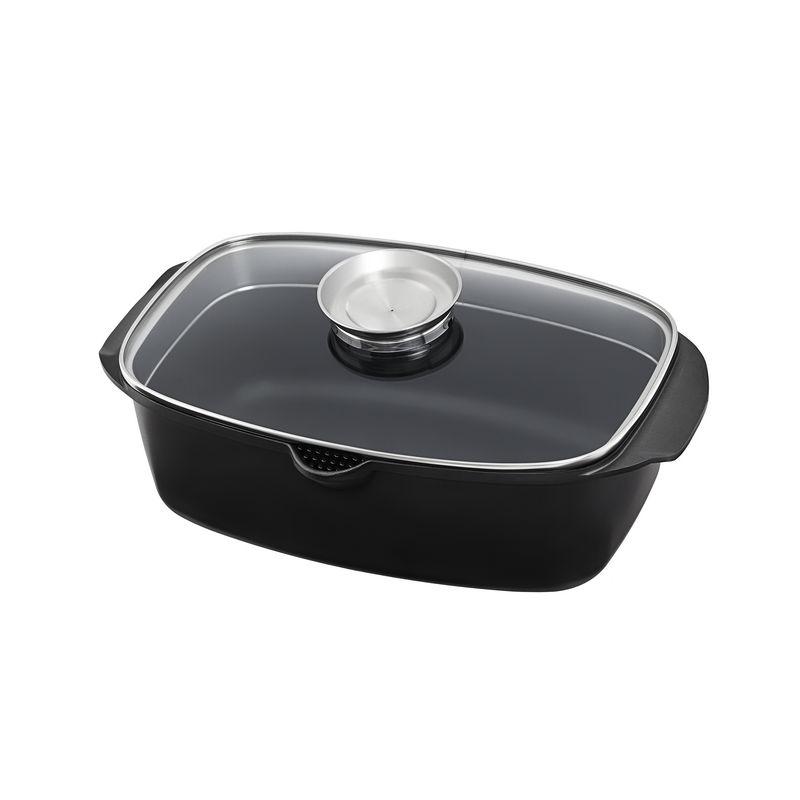 Гусятниця Black Pro New, антипригарна, 5.6л, (55873), Алюміній, Lessner, Арт.47957