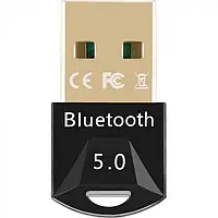 Bluetooth адаптер 5.0 Dual Mode Блютуз для ПК і ноутбука U&P Easy Idea BTA-501 Black