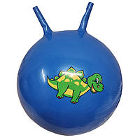 Мяч для фитнеса прыгун детский Bambi рожки 45см, голубой, B4501(Blue)