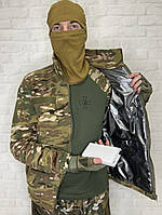 Флисовая кофта с подогревом от PowerBank и термо подкладкой Omni Heat. Мультикам 48-56