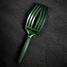 Щітка з комбінованою щетиною Olivia Garden Finger Brush Combo Midnight Green Emerald OGID1826, фото 6