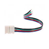 Кабель PROLUM™ для стрічки 5050, RGB, 10 мм, + 1 затиск