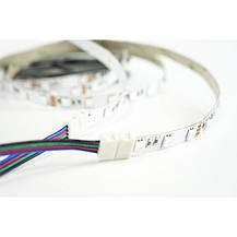 Кабель PROLUM™ для стрічки 5050, RGB, 10 мм, + 1 затиск, фото 3