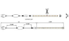 Кабель живлення PROLUM™ для LED стрічки 220V - 5ММ, фото 5