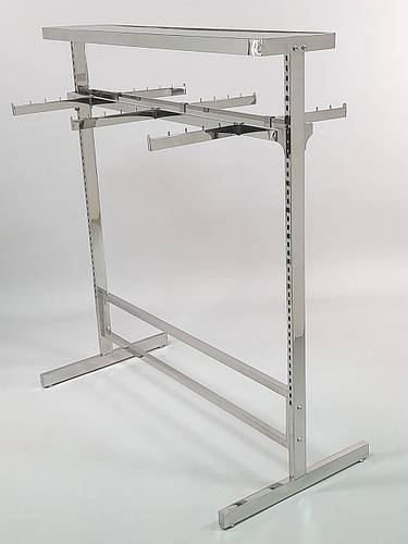 Двойная стойка для одежды хромированная из нержавейки (ID#1886421251 ...