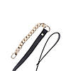 Повідець ланцюг із петлею зі штучної шкіри Statement Leash золотистий, 75 см, фото 7