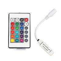 Контролер RGB MINI PROLUM інфрачервоний (IR, 24 кнопки 6A)