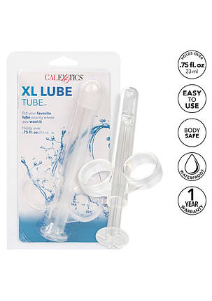 Шприц для спринцювання анальний душ XL Lube Tube CalExotics прозорий, 10.2 х 2 см, фото 1