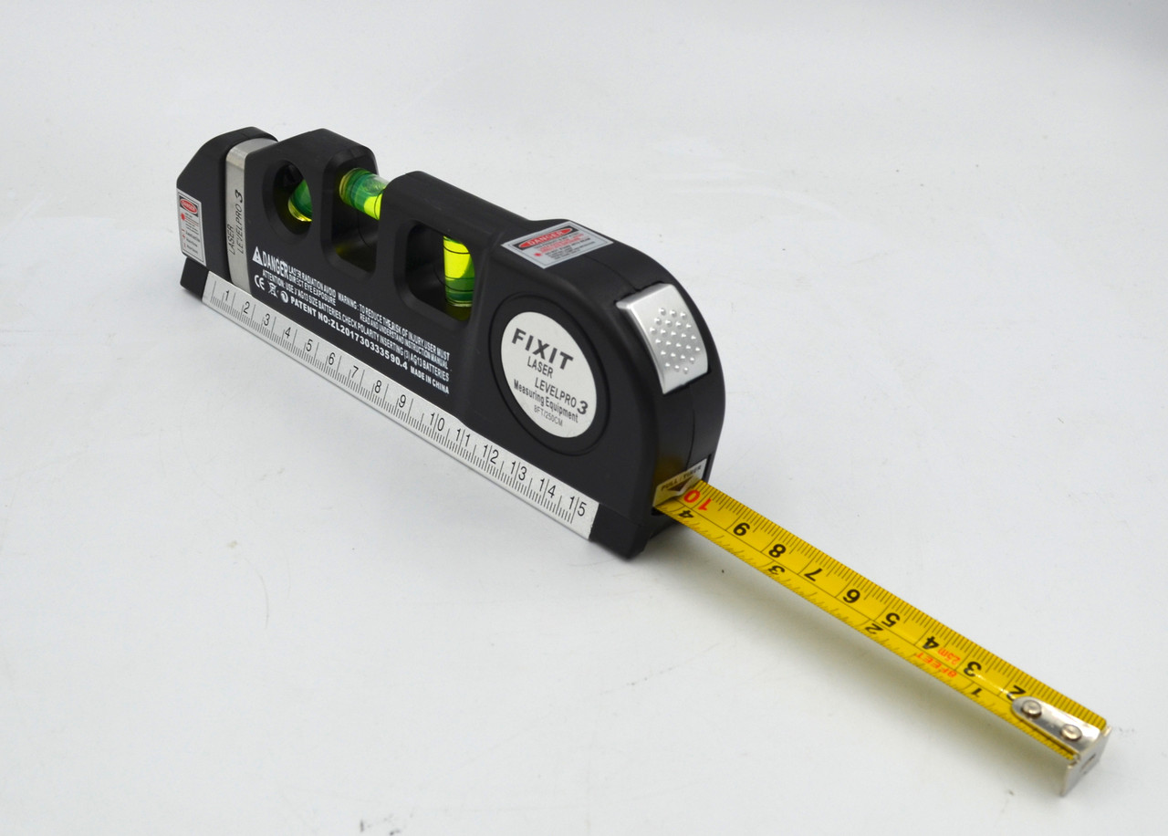 Рівень лазерний Laser Level PRO 3 побутовий 25 см з рулеткою (LV-05)