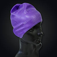 Плавальна шапочка до басейну для довгого волосся шапочка для плавання SAILTO Фіолетовий (2608)