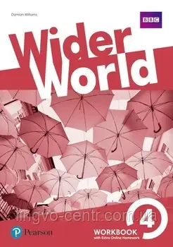 Англійська мова. Wider World 4 Workbook with Extra Online Homework Pack, фото 1