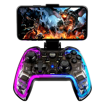 Геймпад iPega бездротовий Bluetooth з підсвічуванням для ПК  PS3 IOS Android TV PG-9238 RGB