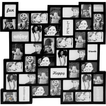 Фоторамка Present Time Zig Zag на 42 фото 10х15 см (PT 1398 BK), фото 1