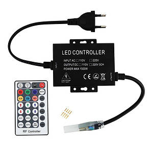 Контролер 220V NEON RGB 10х20 - AC-2 (1500W; RF; 28K), фото 1