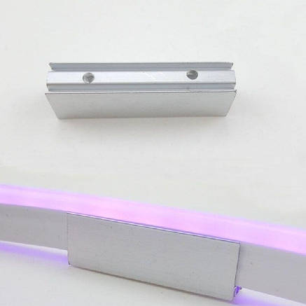 Монтажне кріплення PROLUM™ для LED неону 10x20, 5cм, фото 3