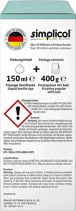 Фарба Simplicol для зміни кольору 150мл+400г закріплювач петроль, фото 3