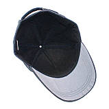 Зимова кепка тепла бейсболка сіра з флісовою підкладкою та вишивкою Герб Тризубець, фото 5