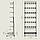 Стійка для аксесуарів Єва-60 на 6 секцій подвійних гачків і кошик прямий, фото 8