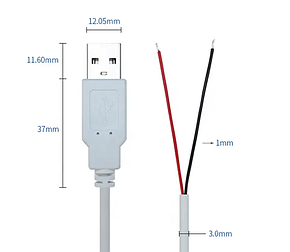 Кабель USB 2.0 PROLUM™ - 1М, Білий, фото 3