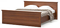 Ліжко двоспальне з матрацом та ламелями Даллас 160х200 Вишня портофіно