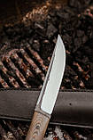 Ніж ручної роботи «Мамба #2» з піхвами зі шкіри, сталь Х12МФ/62-63 HRC., фото 2
