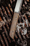 Ніж ручної роботи «Мамба #2» з піхвами зі шкіри, сталь Х12МФ/62-63 HRC., фото 6