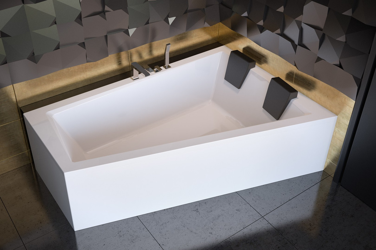 Ванна акрилова Besco INTIMA DUO 170x125 права асиметрична (без панелі, ручок, ніжок)