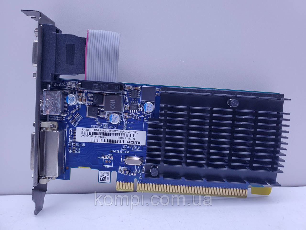 Відеокарта Sapphire Radeon R5 230 1GB (GDDR3,64 Bit,PCI-Ex,Б/у)