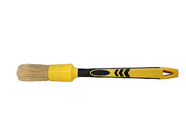 Щітка пензель для детейлінгу - MaxShine Detailing Brush Boar’s Hair #12 бежевий/ж/ч (MS-M03M)