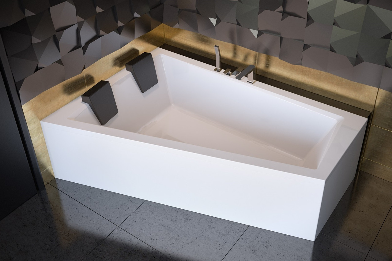Ванна акрилова Besco INTIMA DUO 180x125 ліва асиметрична (без панелі, ручок, ніжок)