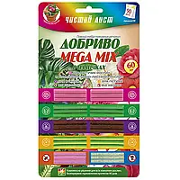 ДОБРИВО В ПАЛИЧКАХ ЧИСТИЙ ЛИСТ MEGA MIX 60 ШТ