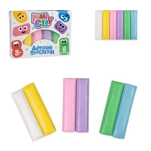 Набір для творчості "Дитячий пластилін: Mimi clay", 6 кольорів Toys Shop