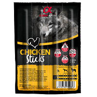 Лакомство для собак Alpha Spirit DOG Sticks Chicken полувлажные из курицы, палочки 40 г (8437013576895) i