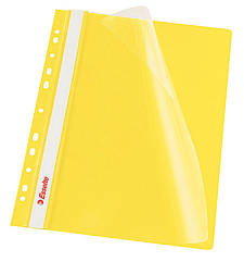 Швидкозшивач з прозорим верхом та перфорацією Esselte А4 жовтий