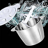 Кухонний подрібнювач 1200 Вт універсальний харчовий чоппер з металевою чашею на 1.7 л, фото 8