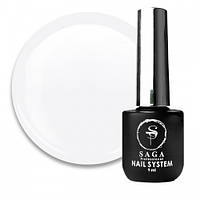 Топ для гель-лаку без липкого шару Saga Professional Top White. білий. 9 мл