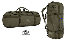 Сумка-рюкзак тактична дорожня водозахисна Highlander Storm 120L Olive (DB125-OG) Фурнітура Duraflex® 927461